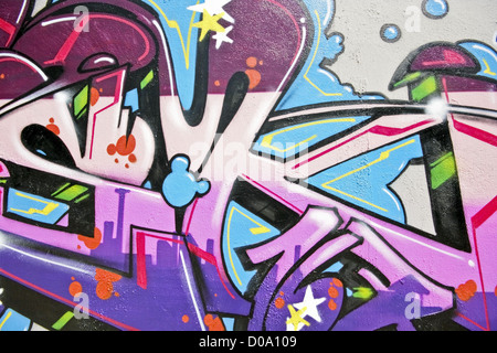 Graffiti on a wall in Amsterdam the Netherlands Stock Photo