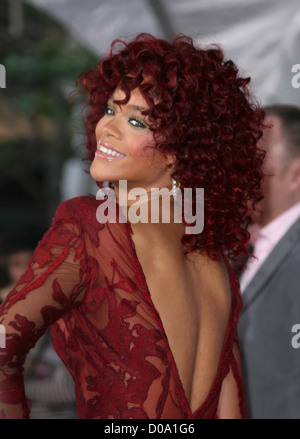 Rihanna 2010 American Music Awards - Arrivals held at the Nokia Theatre L.A. Live Los Angeles, California - 21.11.10 Stock Photo