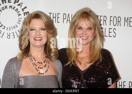 Mary Hart and Linda Bell Blue The Paley Center for Media Annual Los Angeles Gala honoring Mary Hart and Al Michaels at Beverly Stock Photo