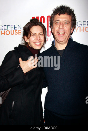 Jessica Hecht and Eric Bogosian Opening night after party for the Off-Broadway production of 'The Break of Noon' held at 49 Stock Photo