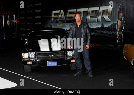 Dwayne Johnson Los Angeles Premiere of 'Faster' held at the Grauman's Chinese Theatre Hollywood, California - 22.11.10 Stock Photo