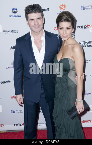 Simon Cowell and Mezhgan Hussainy 38th International EMMY Awards - Arrivals New York City, USA - 22.11.10 Stock Photo