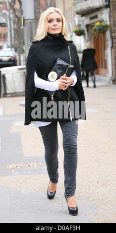 Katherine Jenkins leaving the ITV studios London, England - 23.11.10 Stock Photo