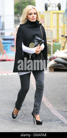 Katherine Jenkins leaving the ITV studios London, England Stock Photo