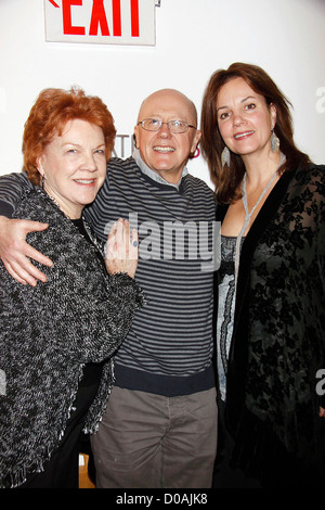 Beth Fowler Niall Buggy and Margaret Colin Opening night after party for the Off-Broadway play 'Haunted' at the E Stock Photo