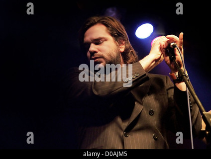 Matt Berry of Mighty Boosh and IT Crowd fame performing at Liverpool Masque. Liverpool, England - 23.11.10 Stock Photo