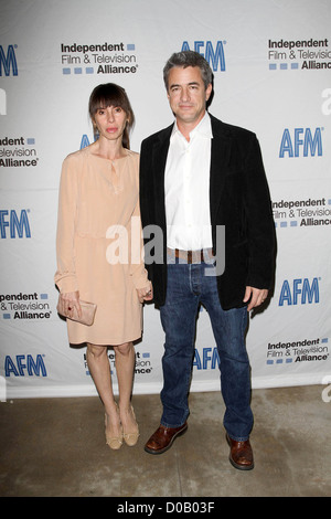 Dermot Mulroney and his girlfriend Tharita Catulle 'Where The Day Takes You' - IFTA Special Screening held At The Aero Theatre Stock Photo