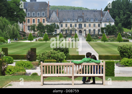 THE ABBEY OF VALLOIRES BUILT IN THE 17TH AND 18TH CENTURIES AND ITS GARDENS ARGOULES SOMME (80) FRANCE Stock Photo