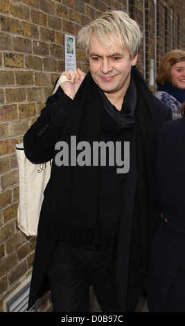 Nick Rhodes arrives at a West London studio London, England - 29.11.10 ...