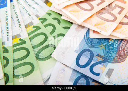 European money banknotes Stock Photo