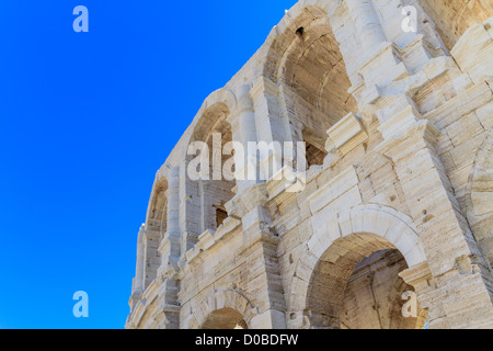 Roman Arena / Amphitheater in Arles, Provence, France Stock Photo
