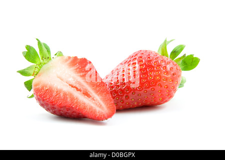 strawberrys isolated on white background Stock Photo