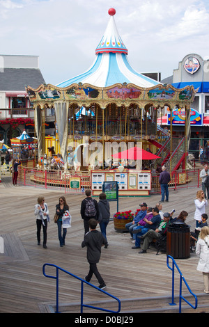 Pier 39 Carousel San Francisco California Stock Photo