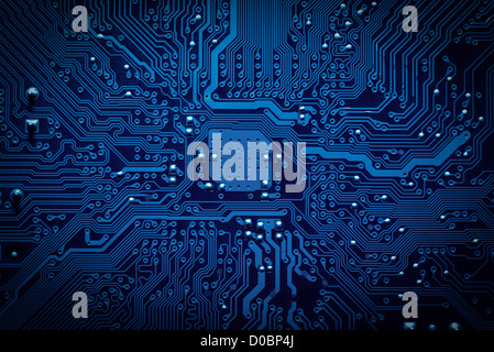 Circuit board background Stock Photo