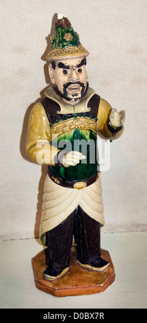 Figurine of a foreign Merchant Tang Dynasty 7th Century AD Chinese National Museum Bangkok Thailandd Stock Photo