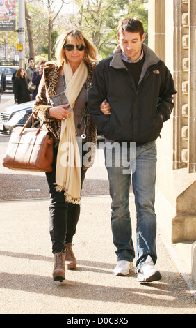 Carol McGiffin and boyfriend Mark Cassidy at the ITV studios London ...