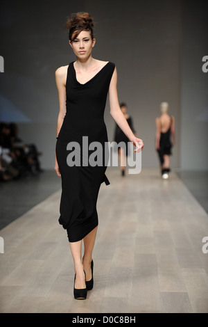 Model LG Fashion Week Spring/Summer 2011Lauren BaglioreRunway Toronto, Canada Stock Photo