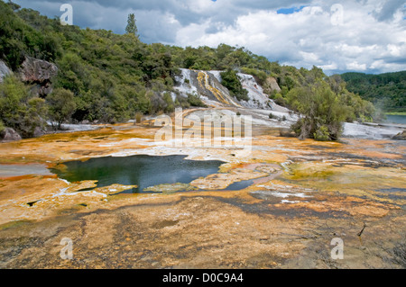 Orakei Korako, The Hidden Valley, near Taupo, New Zealand Stock Photo