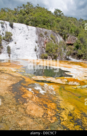 Orakei Korako, The Hidden Valley, near Taupo, New Zealand Stock Photo