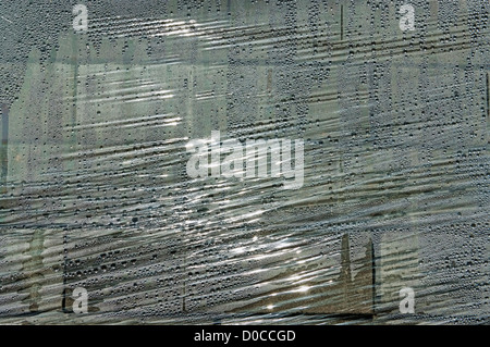 Background from a packing film with water drops. Variant 2. Stock Photo