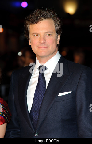 Colin Firth attends the American Express Gala Screening of 'The King's Speech' during the 54th BFI London Film Festival at the Stock Photo