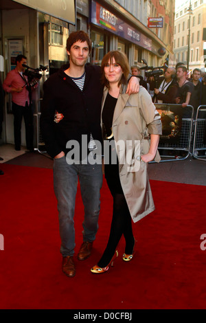 Jim Sturgess and Mickey O'Brien The UK premiere of 'Legend of the Guardians: The Owls of Ga'hoole' held at the Odeon West End Stock Photo