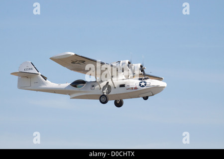 G-PBYA Miss Pick Up is the name of this venerable old Consolidated PBY Catalina Stock Photo