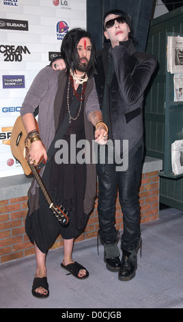 Twiggy Ramirez and Marilyn Manson Spike TV's 'Scream 2010 Awards' at the Greek Theater - Arrivals Los Angeles, California - Stock Photo