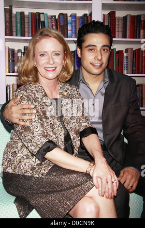 Eve Plumb (Jan from The Brady Bunch) and Manuel Herrera Opening night of the Off-Broadway production of 'Eve Plumb in Miss Stock Photo