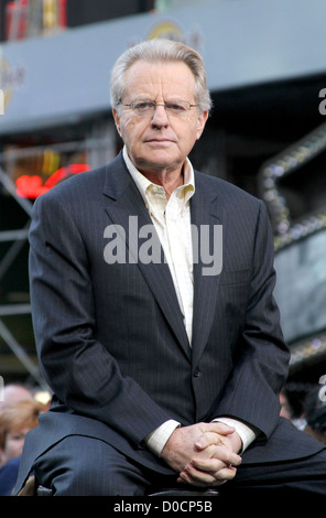 TV Host Jerry Springer celebrates the taping of 'The Jerry Springer Show' 20th anniversary show on Military Island in Times Stock Photo