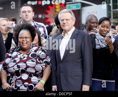 TV Host Jerry Springer celebrates the taping of 'The Jerry Springer Show' 20th anniversary show on Military Island in Times Stock Photo