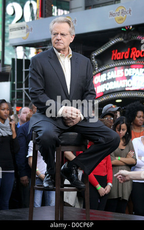 TV Host Jerry Springer celebrates the taping of 'The Jerry Springer Show' 20th anniversary show on Military Island in Times Stock Photo