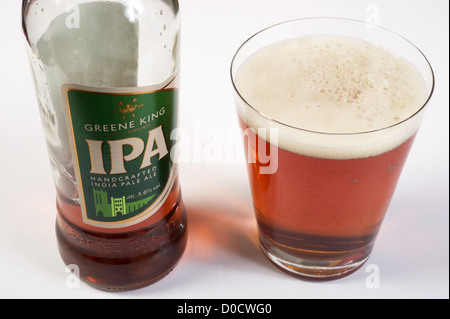 Green King IPA (India Pale Ale) Stock Photo