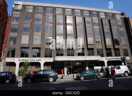 Headquarters of Anglo Irish Bank on St Stephens Green Dublin, Ireland - 12.10.10. Stock Photo