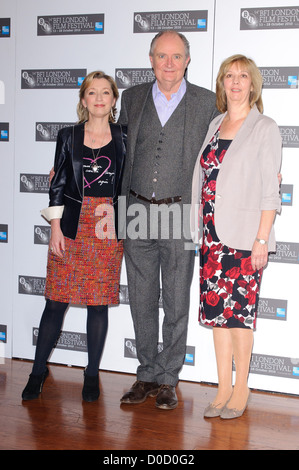 Lesley Manville, Jim Broadbent and Ruth Sheen The 54th Times BFI London Film Festival - 'Aher Year' - Premiere - at the Vue Stock Photo