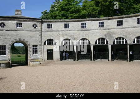 The Stable Yard, Ragley Hall, a Stately Home South of Alcester, Warwickshire, UK. Eight miles west of Stratford-upon-Avon. Stock Photo