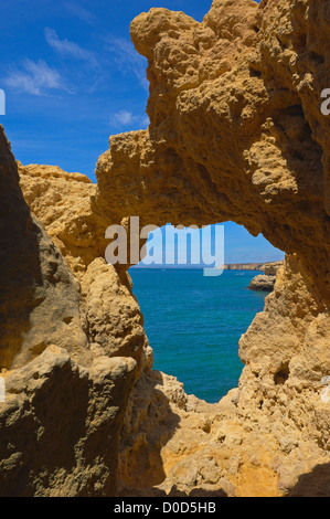 Algar Seco, Carvoeiro, Lagoa, Algarve, Portugal Stock Photo