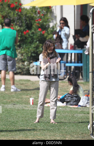 Adam Sandler's wife Jackie on the movie location set for the feature