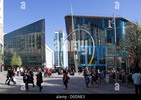 Hayes Shopping Plaza Cardiff Stock Photo