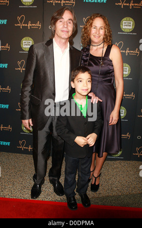 Jackson Browne, and his wife, Ethan Borthnick at the We Are Family 8th Annual Celebration Gala at the Hammerstien Ballroom., Stock Photo
