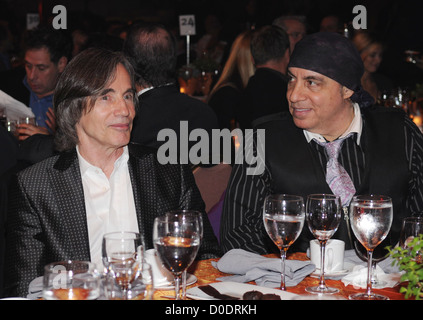 Jackson Browne and Steven Van Zandt We Are Family Foundation 8th Annual Celebration Gala at the Hammerstein Ballroom New York Stock Photo