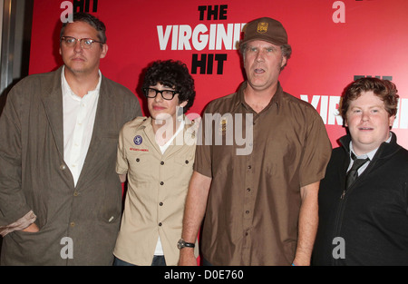 Adam McKay, Matt Bennett, Will Ferrell and Zack Pearlman Special KROQ Screening of 'The Virginity Hit' held at the Regal Stock Photo