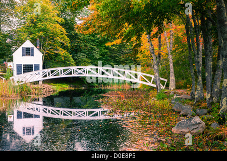 Somesville bridge in Acadia N.P, Maine, USA Stock Photo