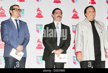 Aleks Syntek, Mario Quintero-Lara, Arturo Sandoval 11th Annual Latin Grammy Awards Nominations - held at Avalon - Press Stock Photo