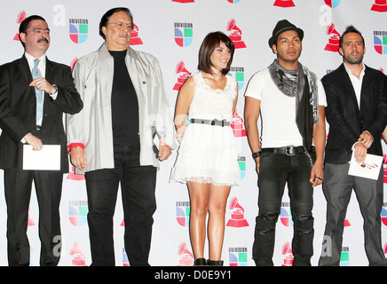 Mario Quintero-Lara Mario Quintero-Lara Arturo Sandoval Musical group Camila th Annual Latin Grammy Awards minations Stock Photo