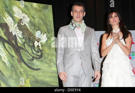 Walter Goldfarb, Giselle Blondet 11th Annual Latin Grammy Awards Nominations - held at Avalon - Press Conference Hollywood, Stock Photo