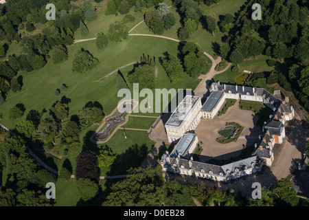 AERIAL VIEW OF BIZY CHATEAU AND ITS PARK FORMER 18TH CENTURY ROYAL ...