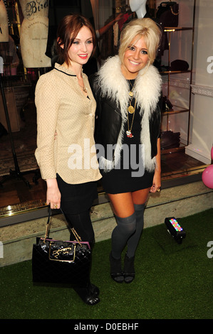 Sophie Ellis Bextor and Pixie Lott Fashion's Night Out: Juicy Couture - party London, England - 08.09.10 Stock Photo