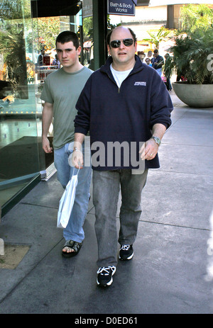 Jason Alexander and his son shopping in West Hollywood Los Angeles ...