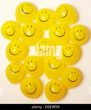 Smiley face balloons Stock Photo